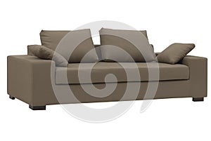 Brown sofa