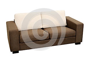 Brown sofa