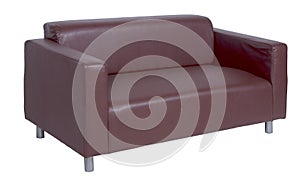Brown sofa isolate