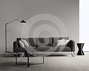 Marrone divano moderno soggiorno 