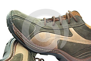 Brown sport shoes