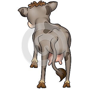 Brown spotted cow