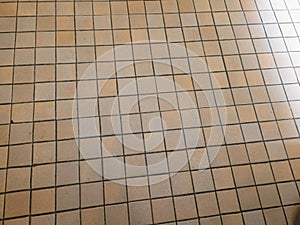 brown square tiles