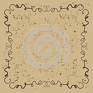 Brown squiggly background