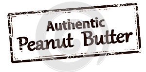 Brown stamp Authentic peanut butter