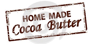 Brown stamp Home made cocoa butter