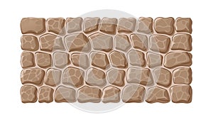 Brown Stone Wall Masonry Texture Vector, vector design Generative AI