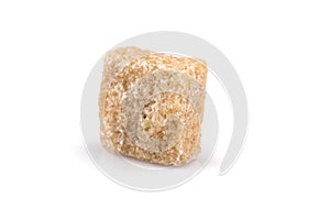 brown sugar cube isolated