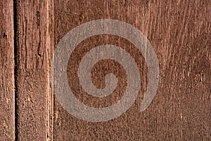 Brown surface of an old wooden door