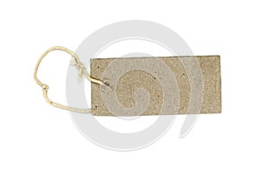 Brown tag label