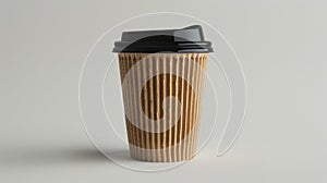 The brown takeaway coffee cup.AI generated image