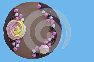 Brown tasty chocolade cake