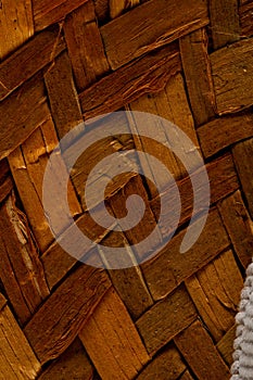 Brown Textured Braided Vimini Background