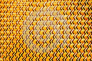 Brown thin bamboo weave is a zig-zag pattern from Thai artisans on handmade in thai art style