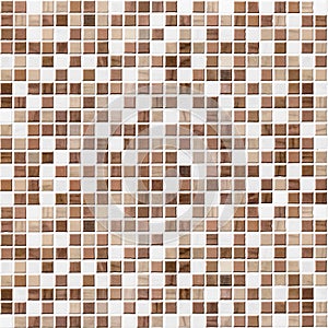 Brown tiled bathroom, kitchen or toilet tile wall background