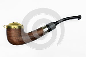 Brown tobacco pipe