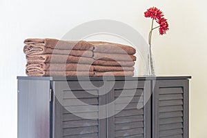 Brown towel