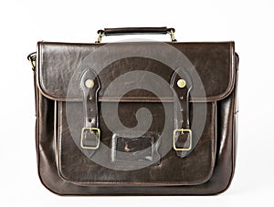 Brown vintage briefcase