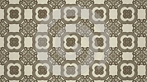 Brown Vintage Floral Wallpaper Pattern