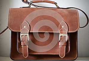 Brown Vintage leather briefcase
