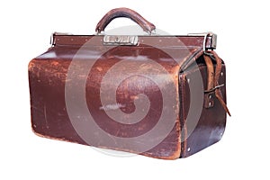 Brown vintage valise