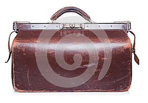 Brown vintage valise