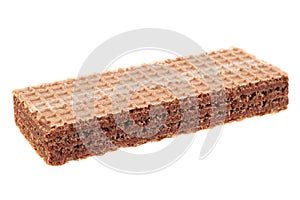 Brown wafers stick on white