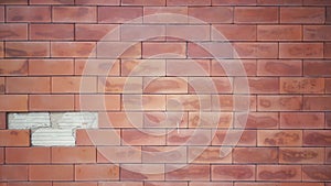 Brown wall and weathering bricks for background and wallpaper.