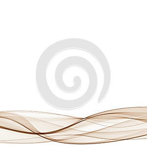 Brown wave. Vector layout for advertising. eps 10
