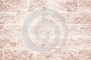 Brown and white brick wall texture background or wallpaper abstract paint to flooring and homework.