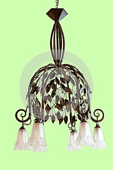 Brown and white colour stylish design metal celing light