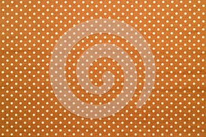 Brown white dot droplet patterned fabric texture