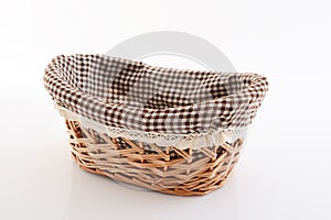 Brown wicker basket