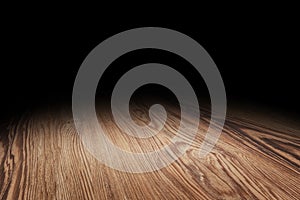 Brown wood floor texture perspective background for display or montage of product,Mock up template for your design