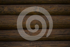 Brown wood log wall surface background image