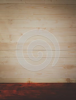 Brown wood plank wall texture background