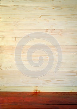 Brown wood plank wall texture background