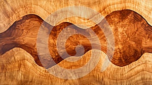 Brown Wood Texture with Wave Pattern Background