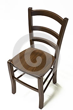 Brown wooden chair photo