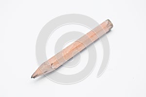 Brown wooden a pencil with tip broken