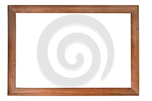 Brown wooden photo frame