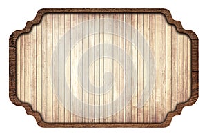 Brown wooden signboard, plate, planks and dark