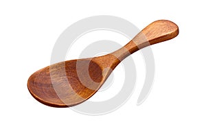 Brown Wooden Spoon with clipping path