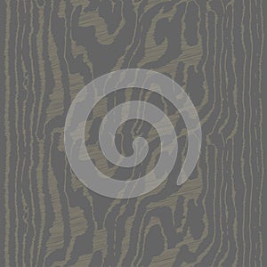 Brown wooden surface with fibre and grain. Natural lines wood, hand draw hatching seamless texture. Vector