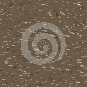 Brown wooden surface with fibre and grain. Natural lines wood. Seamless tree background. Vector