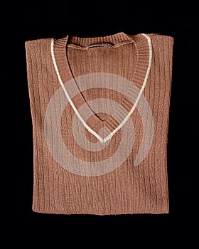 Brown wool jumper cloth