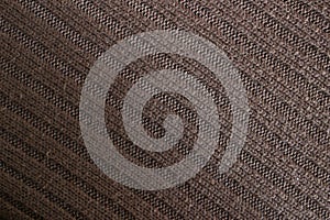 Brown woolen knitted fabric