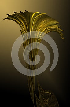 brown yellow gold graphic design. fountain of blended tones.