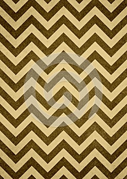 Brown yellow retro chevron zigzag pattern background photo