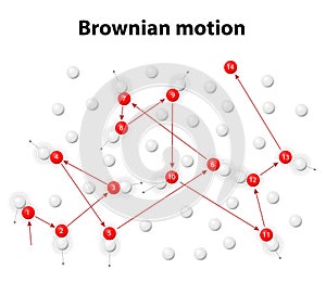 Brownian motion or pedesis photo